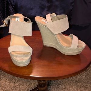 Steve Madden Suede Wedge Sandals